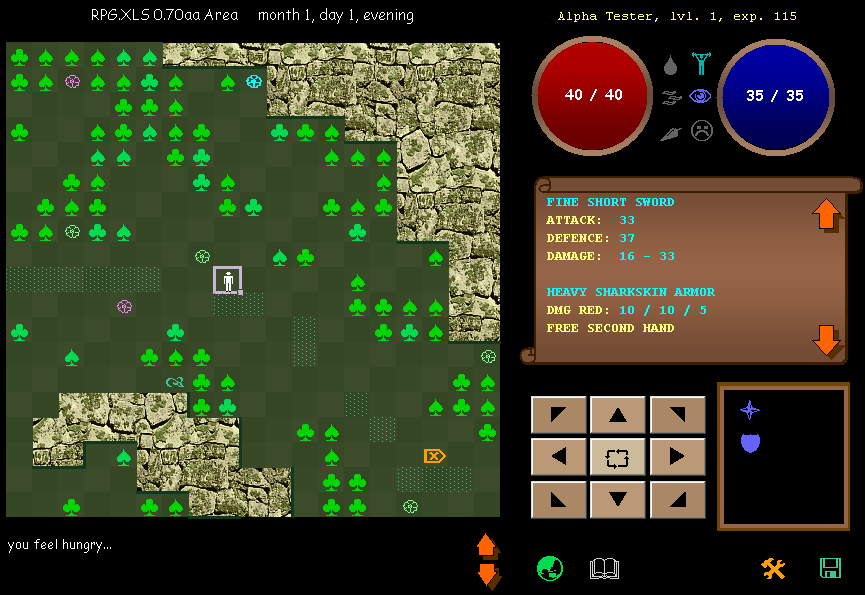RPG.XLS engine screenshot